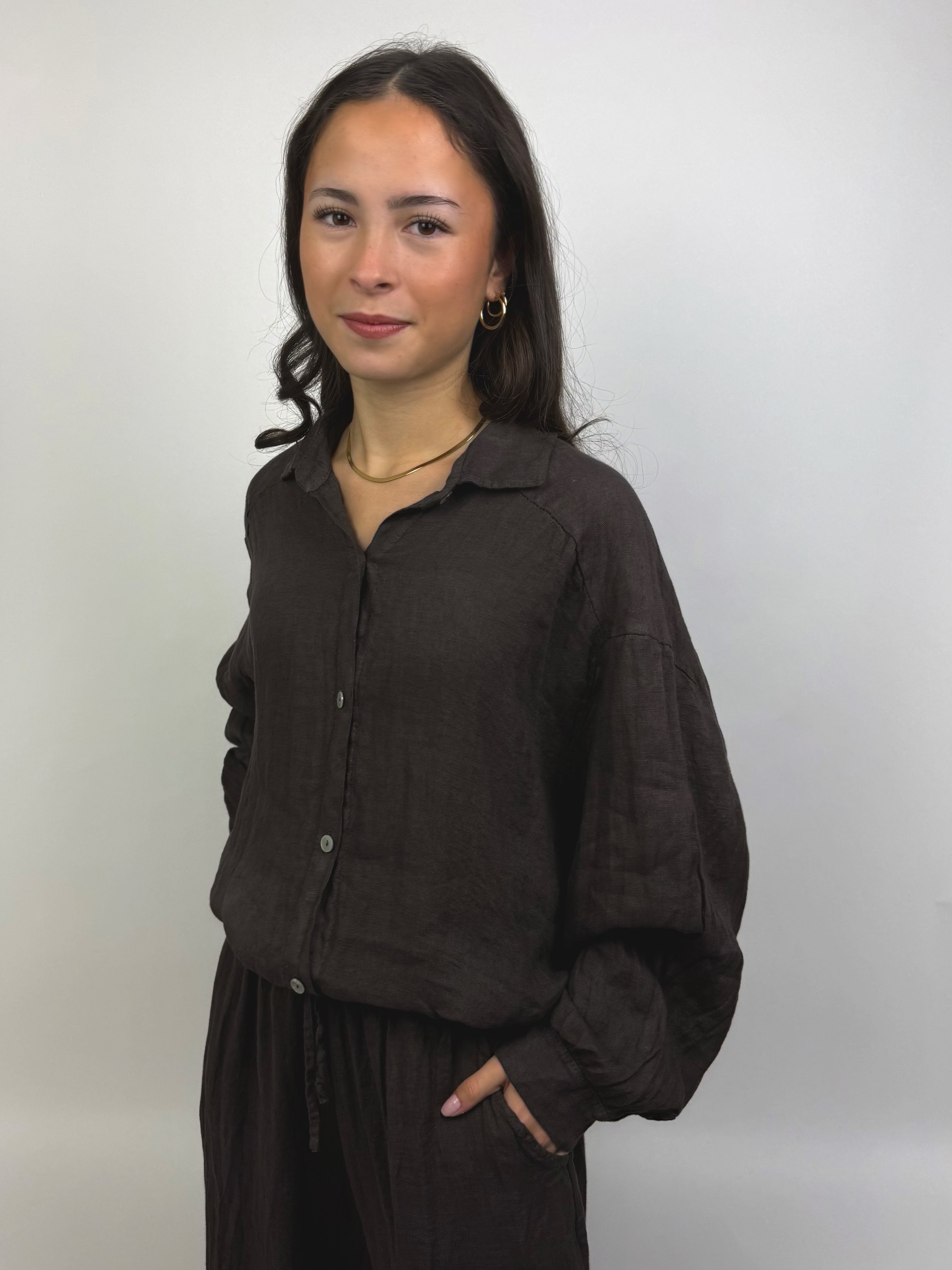 Bruine Linnen Broek