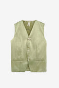 Boho Chic Satin Gilet