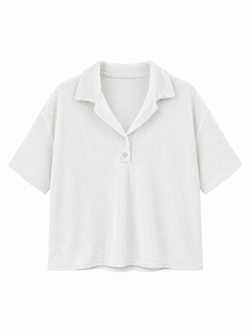 Badstof Polo Top