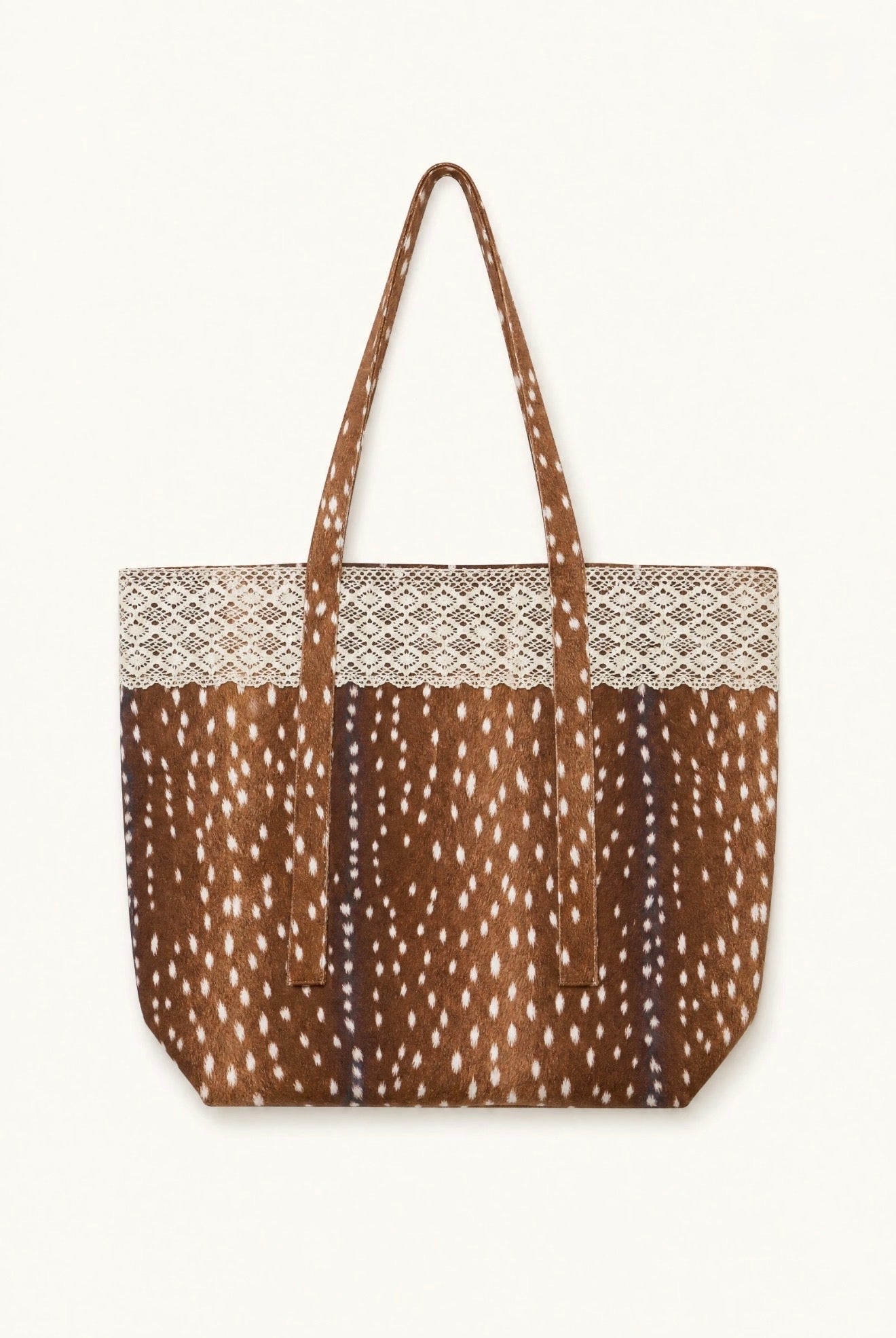Einkaufstasche mit Hirschdruck