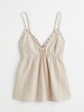 Studs Detail Top - Zand