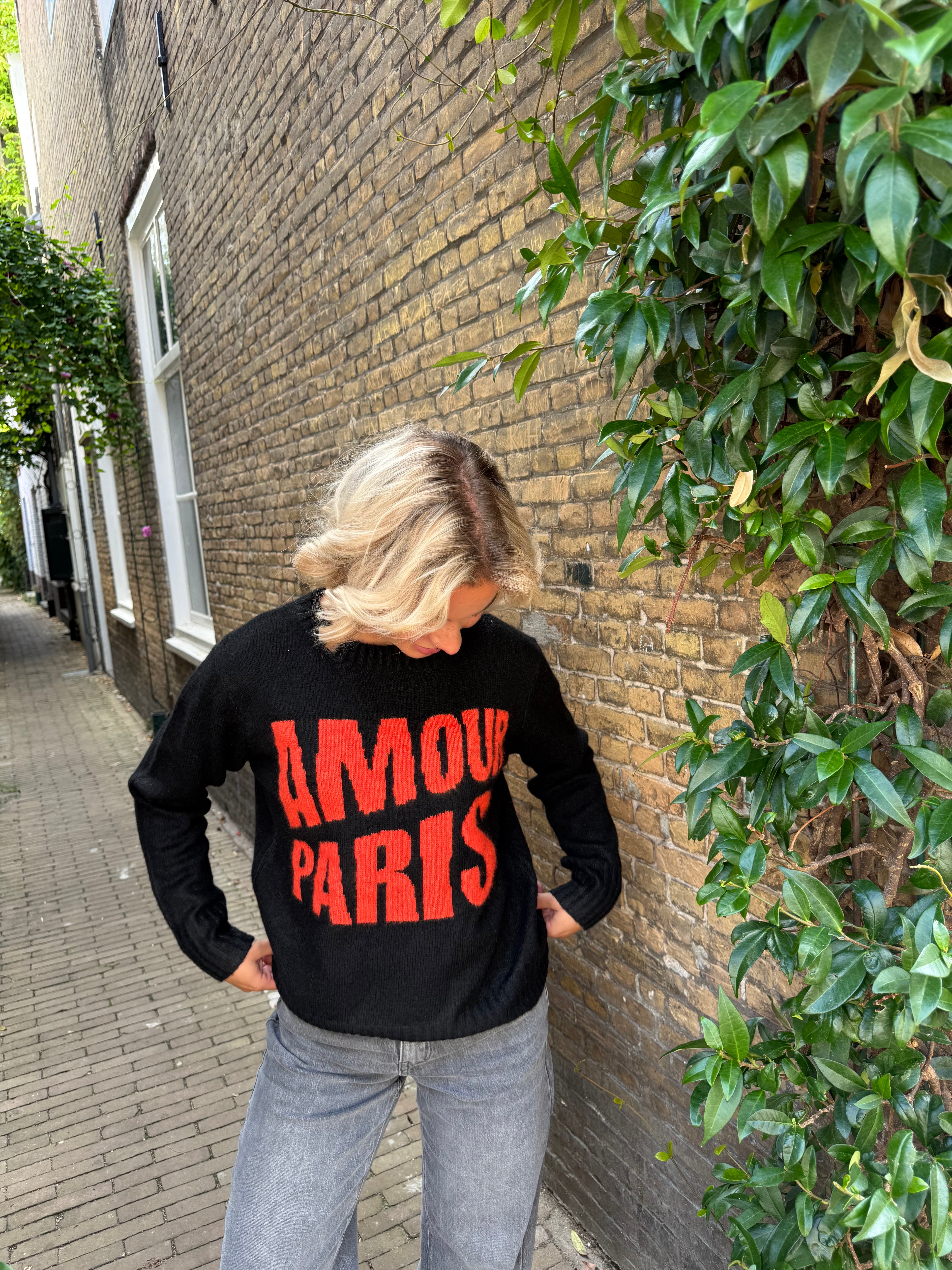 Amour Paris Trui Zwart