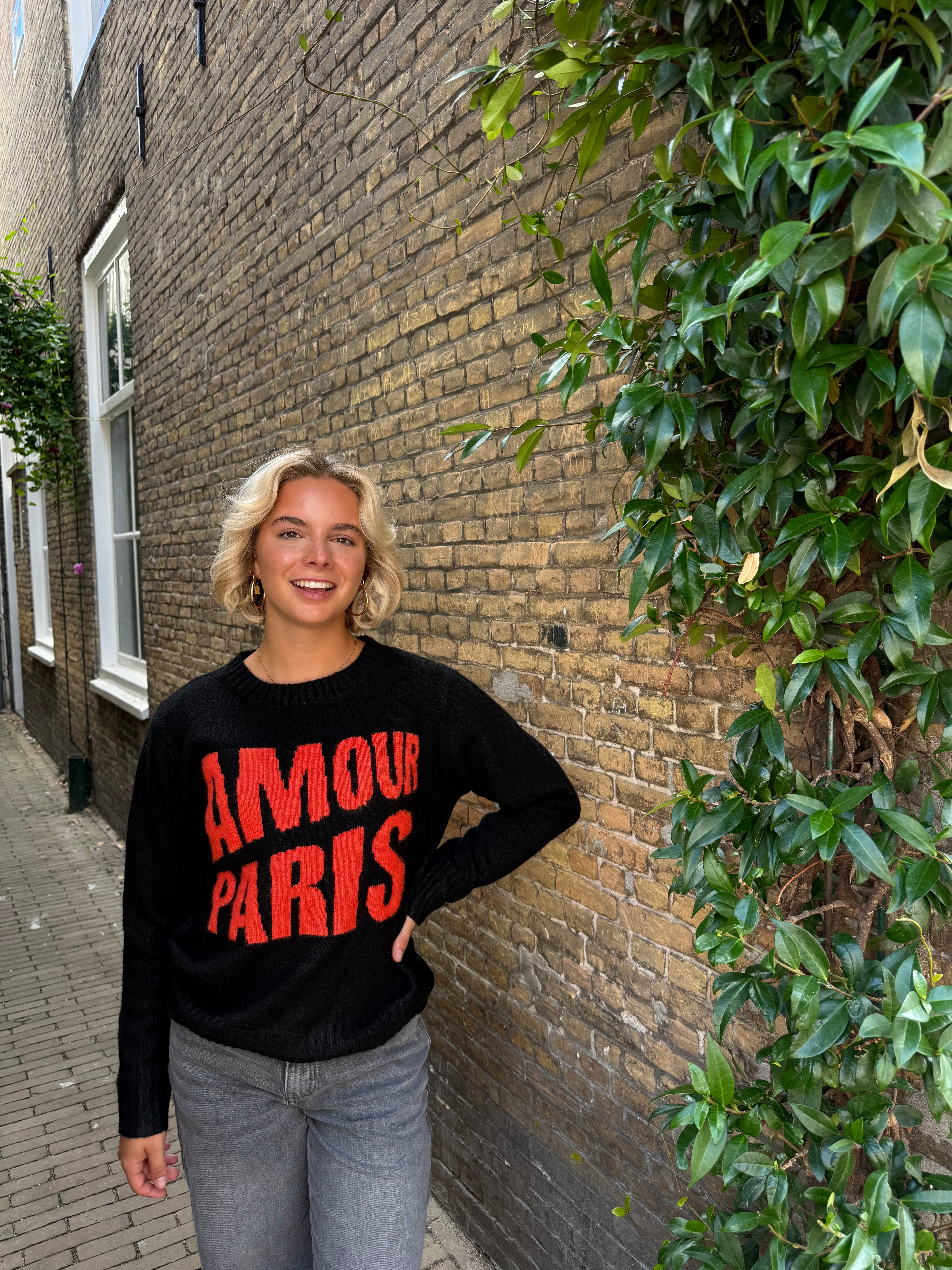 Amour Paris Trui Zwart