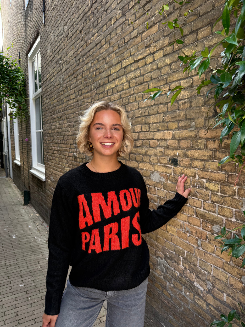 Amour Paris Trui Zwart
