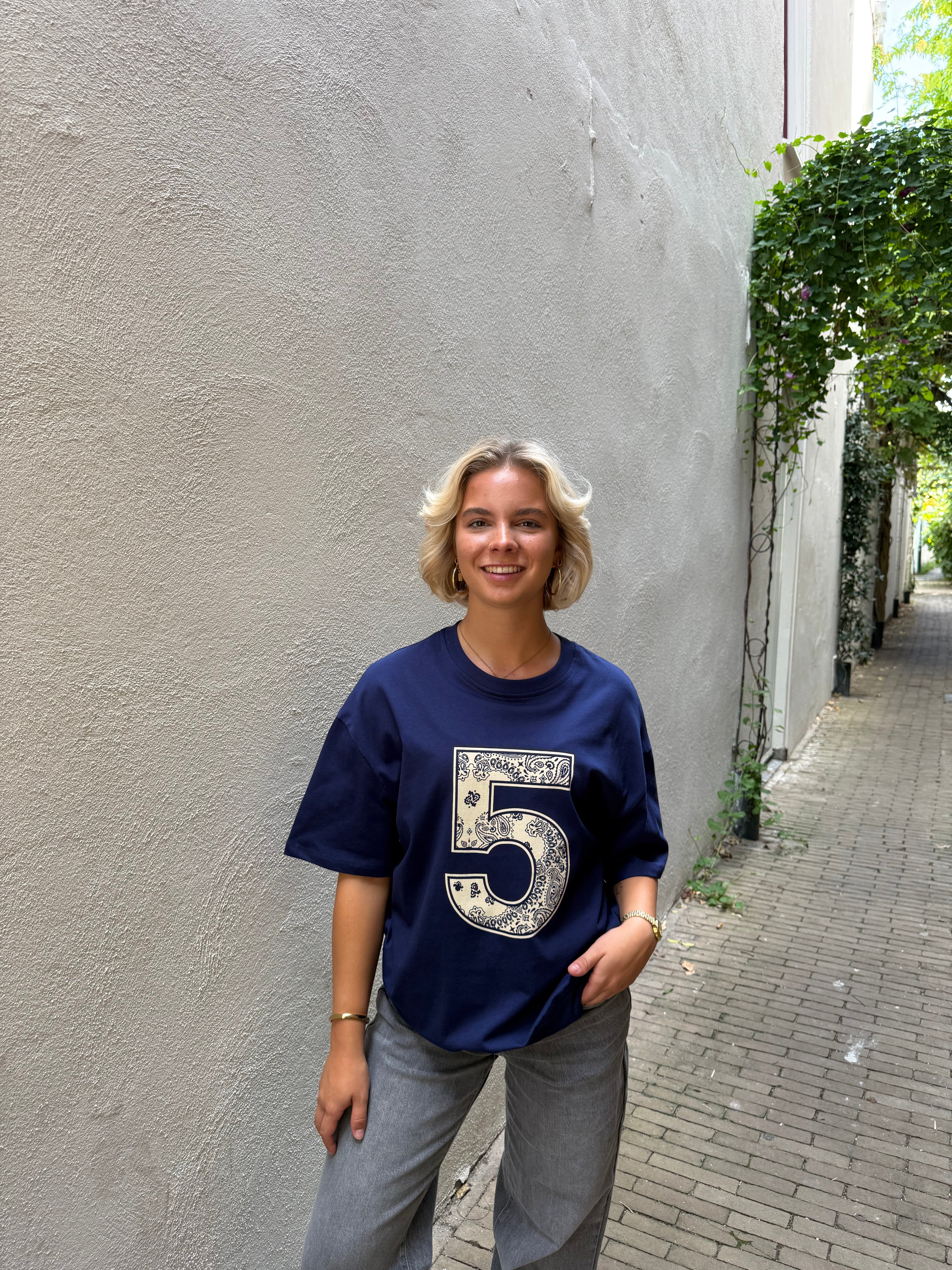 T-shirt met Bandana Print