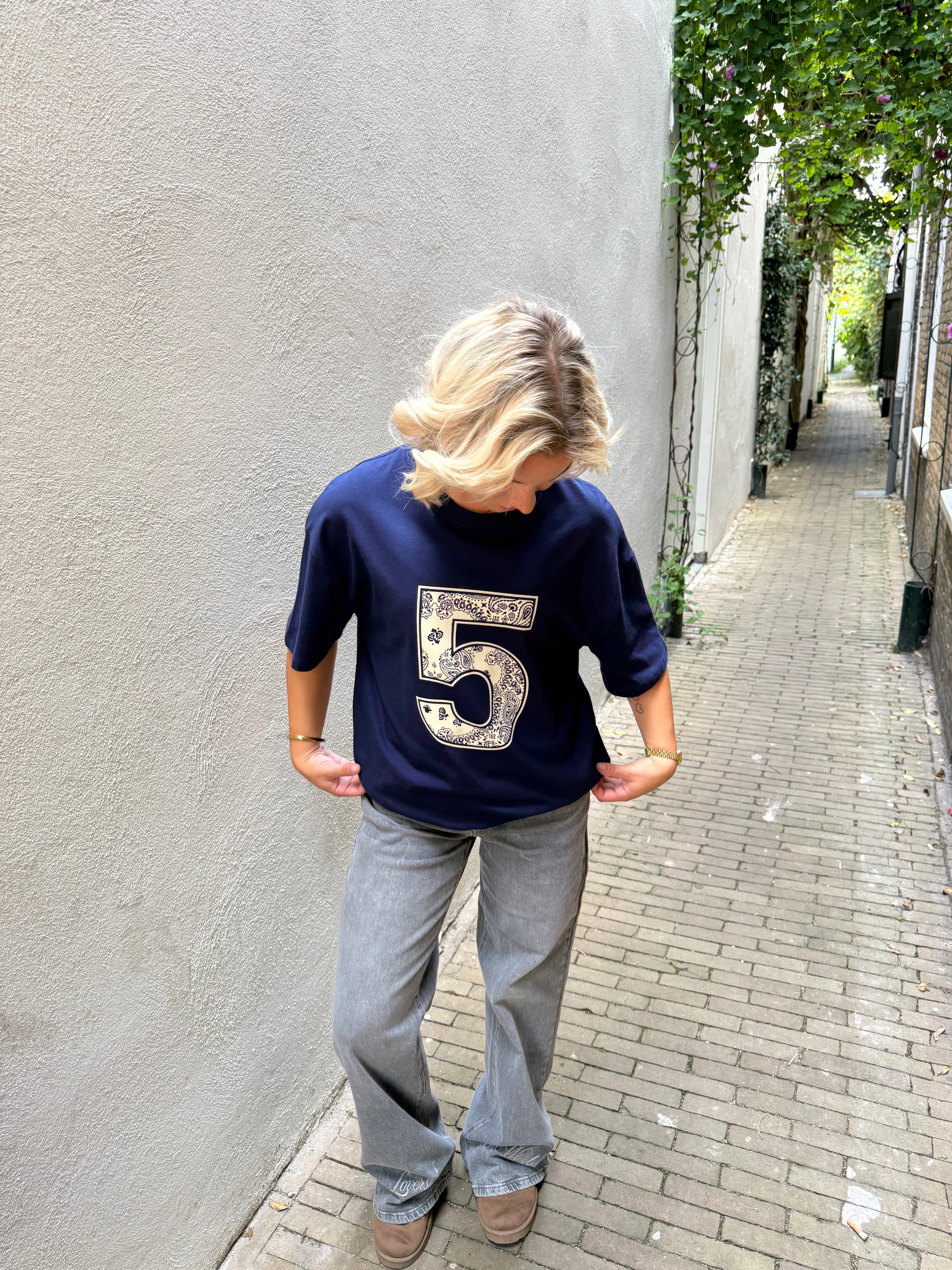 T-shirt met Bandana Print