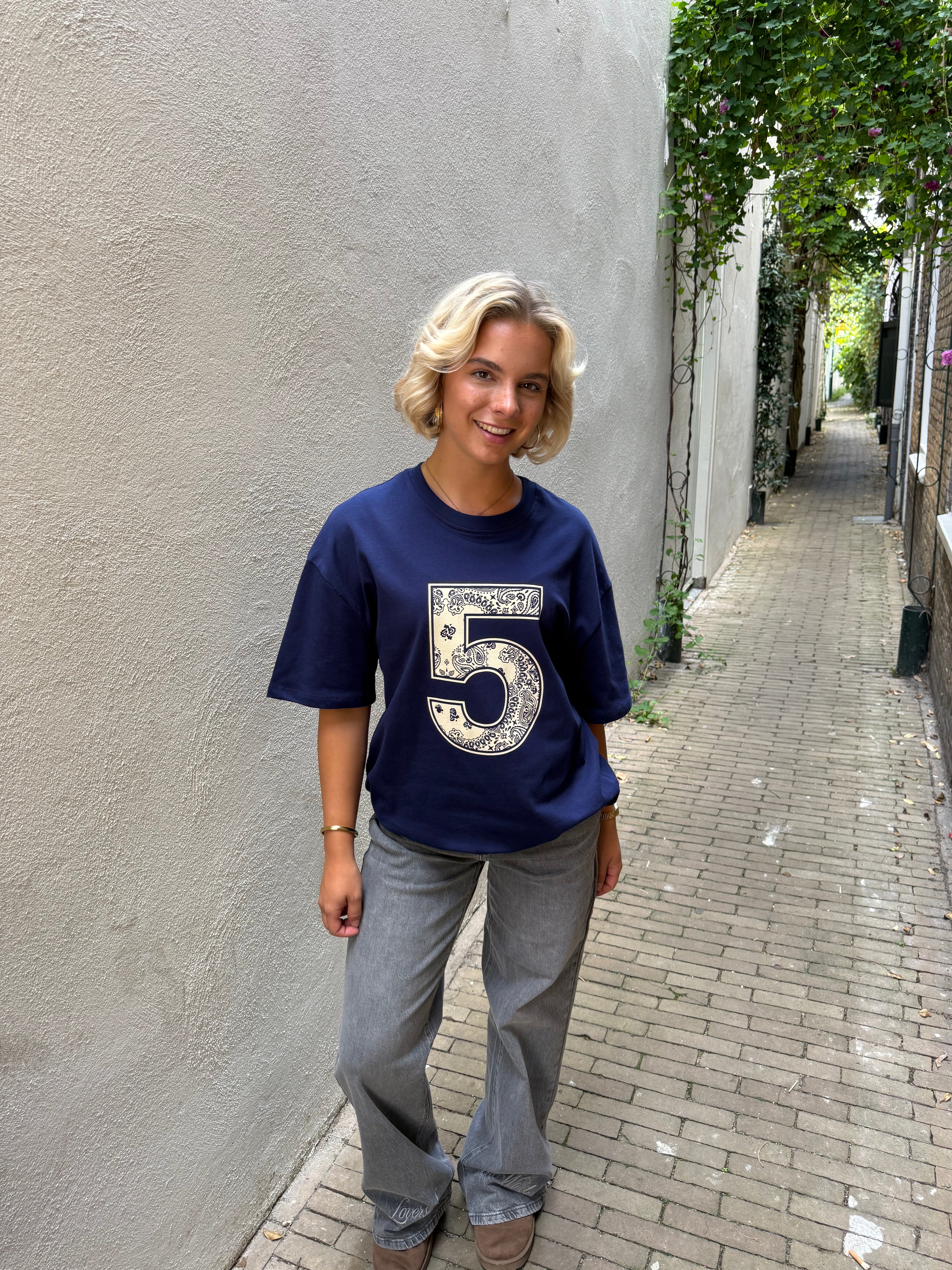 T-shirt met Bandana Print