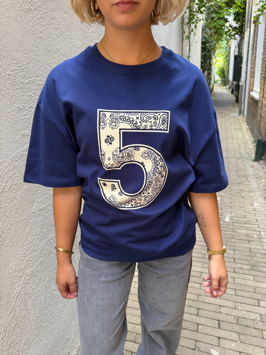 T-shirt met Bandana Print