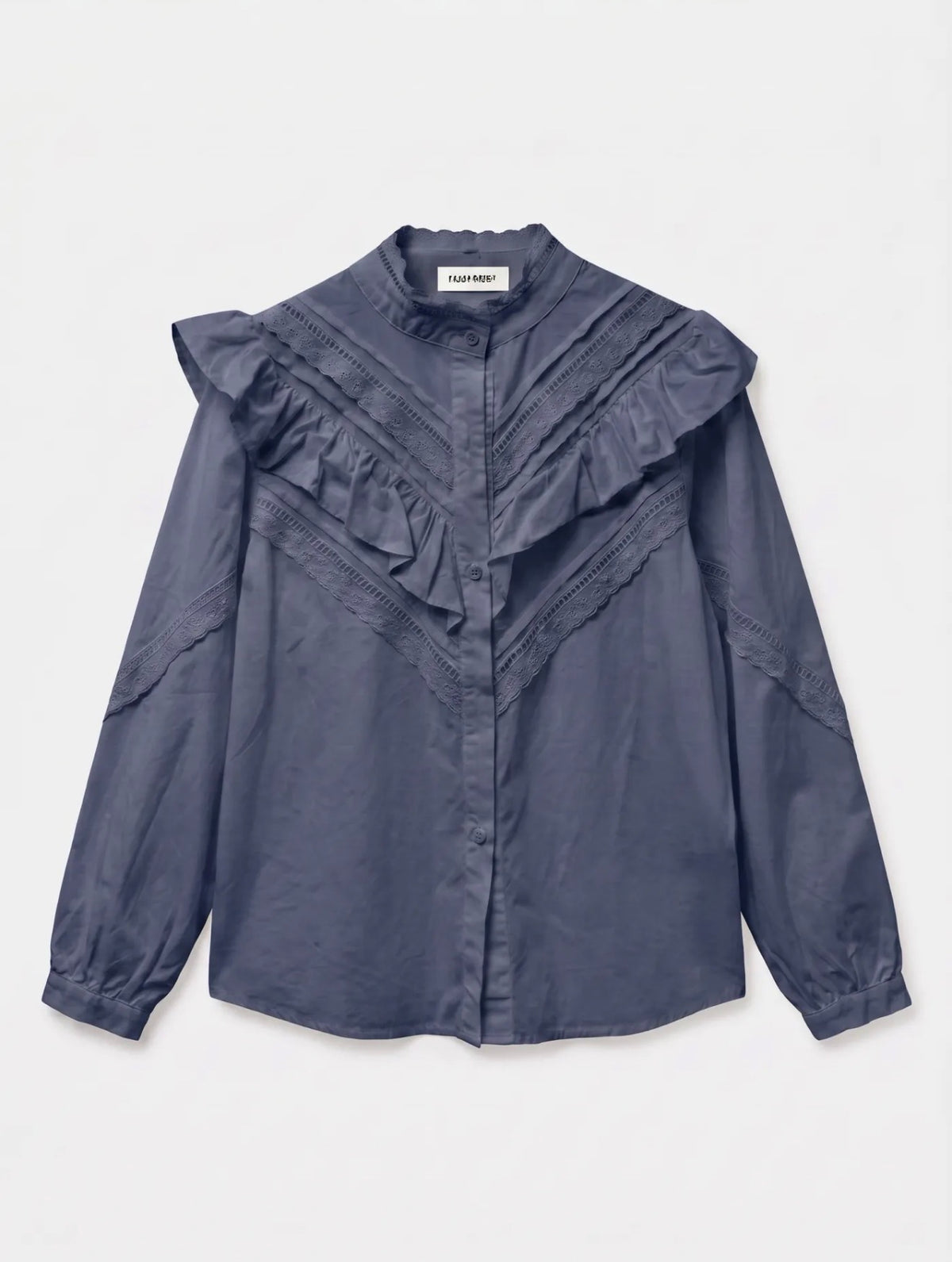 PRE-ORDER: Ruffle & Broderie Blouse