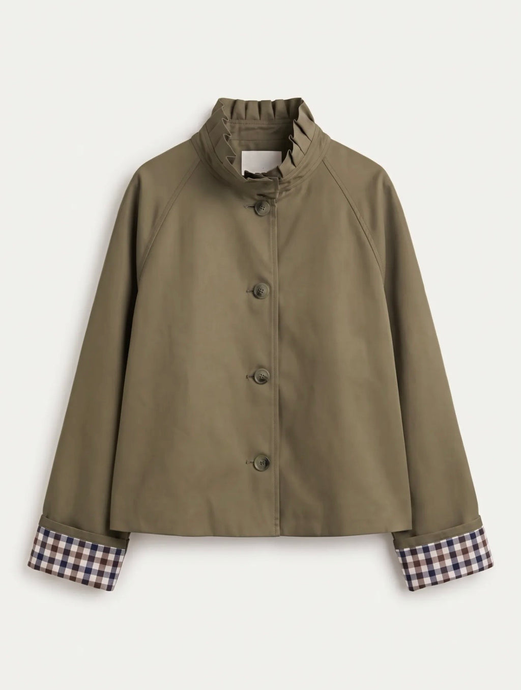 Groene Chic Trench Jas