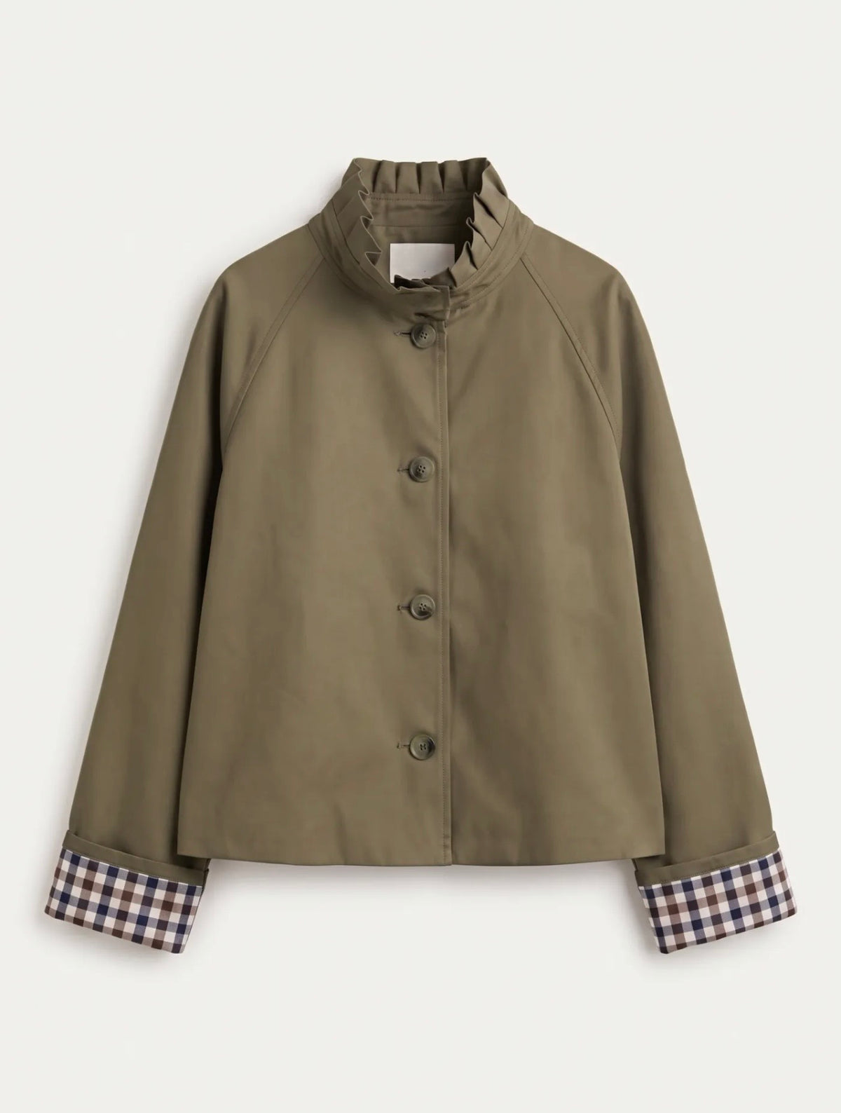 Groene Chic Trench Jas