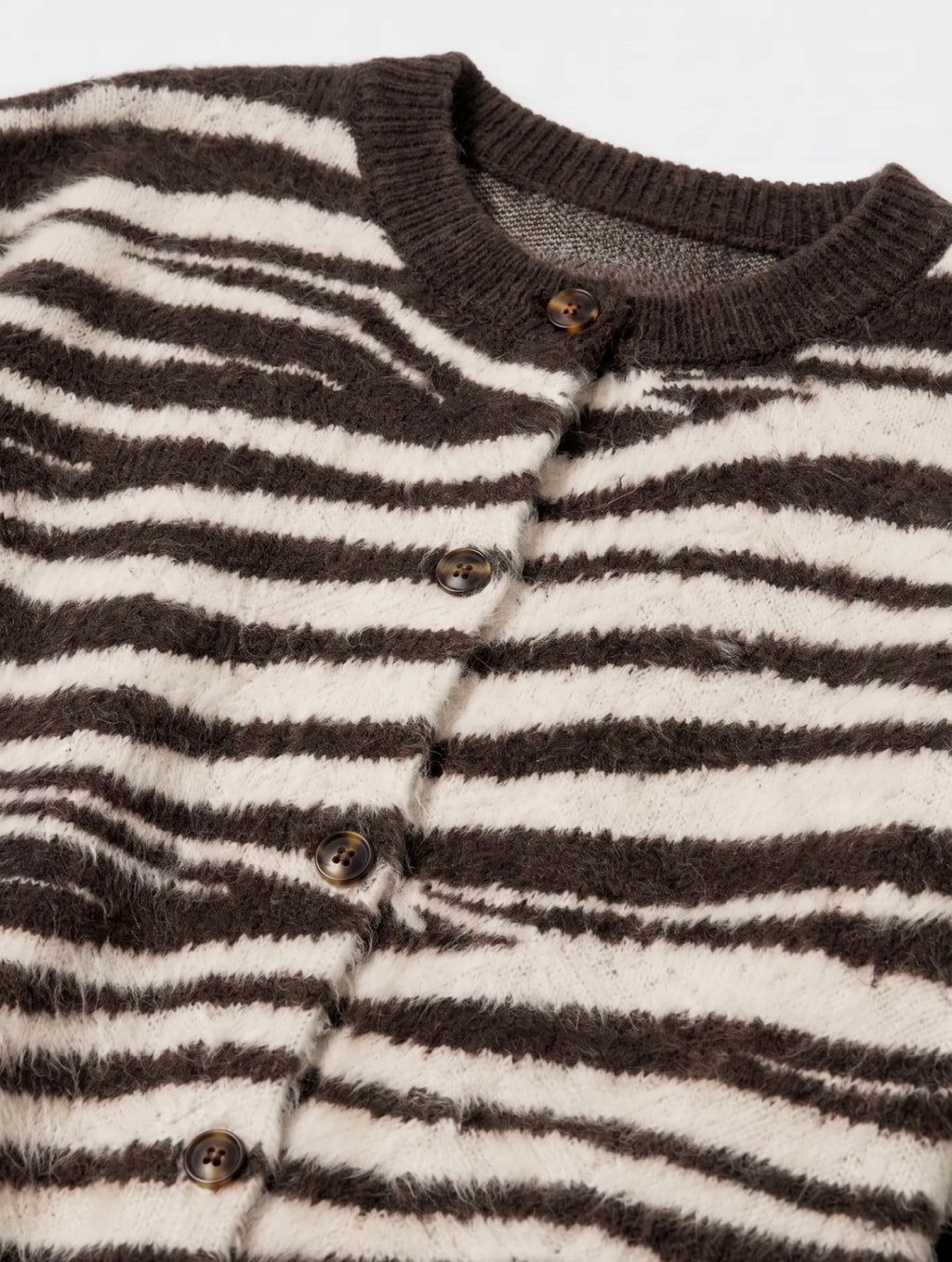 Zebra Button Vest