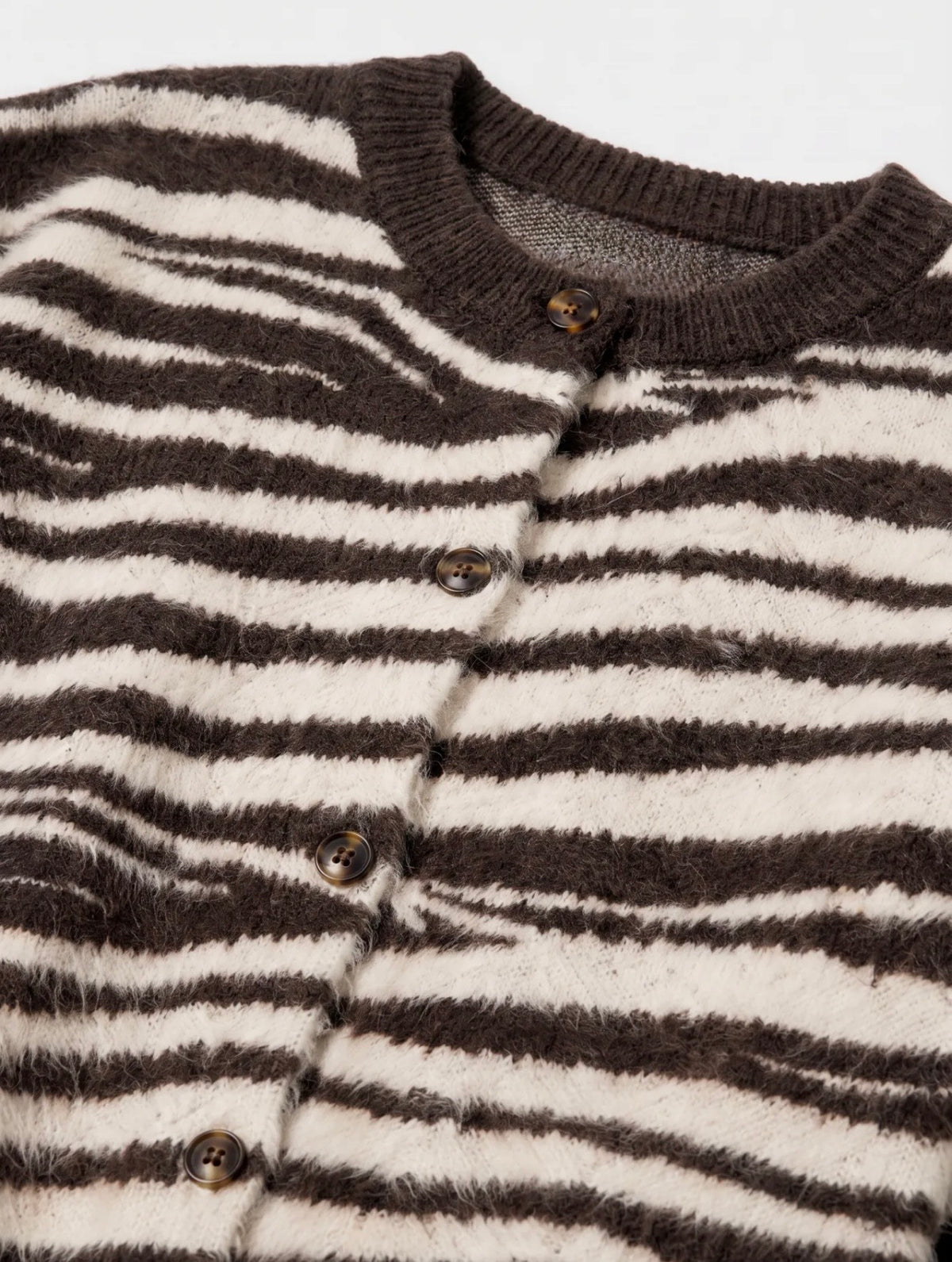 Zebra Button Vest