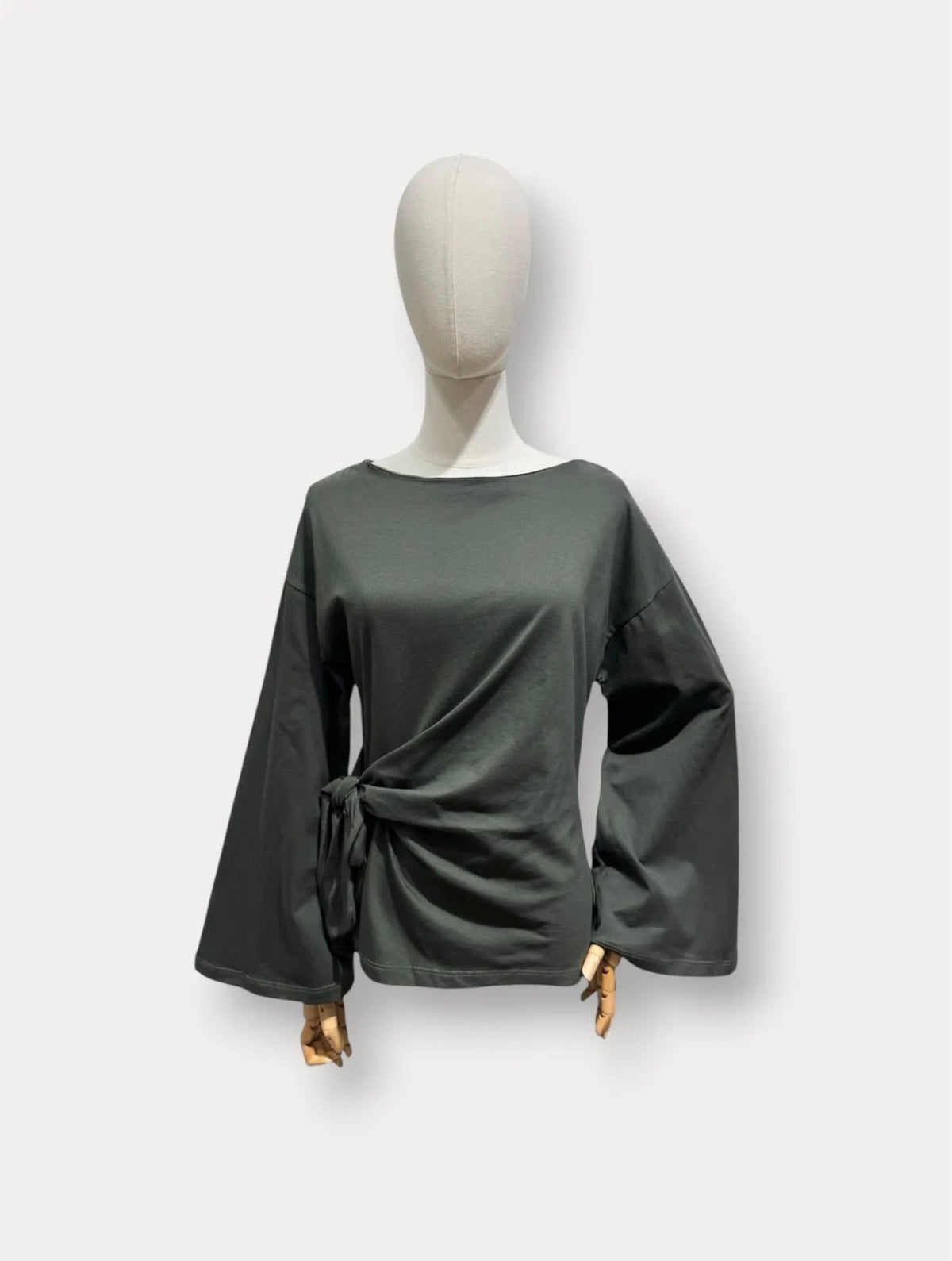 Lange Mouwen Top met Strikdetail
