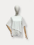 Spitzen-T-Shirt Weiß