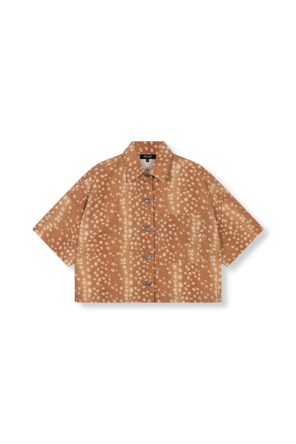 Refined Department Cropped Blouse Bambi Print ADELINE