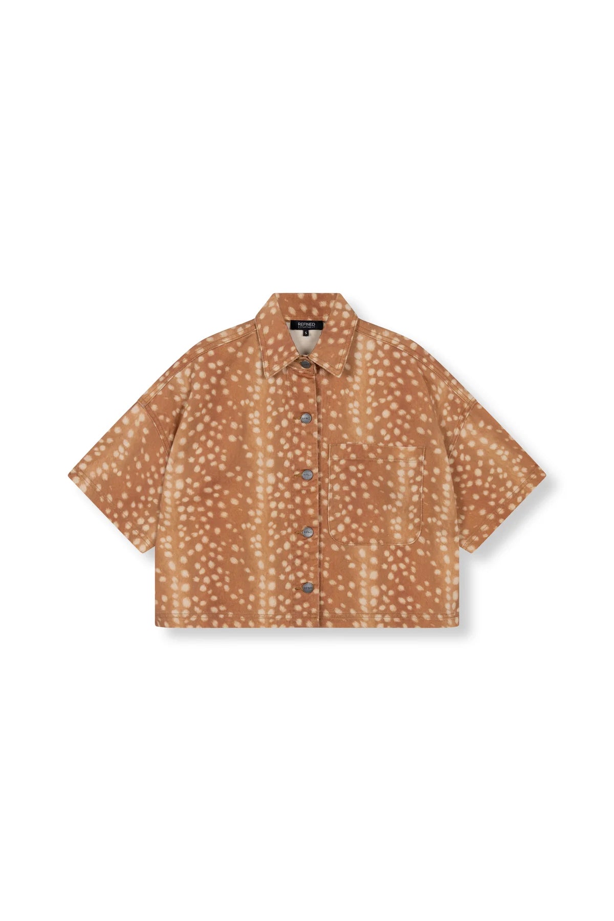 Refined Department Cropped Blouse Bambi Print ADELINE